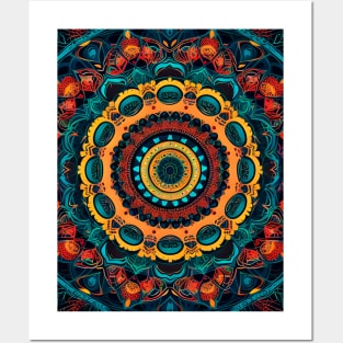 Colorburst Mandala Posters and Art